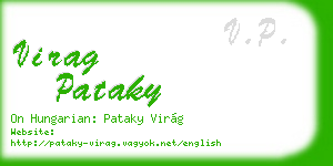 virag pataky business card